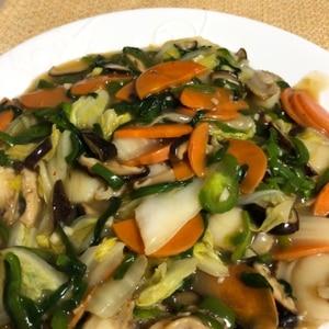 ホタテ貝柱と野菜の中華炒め